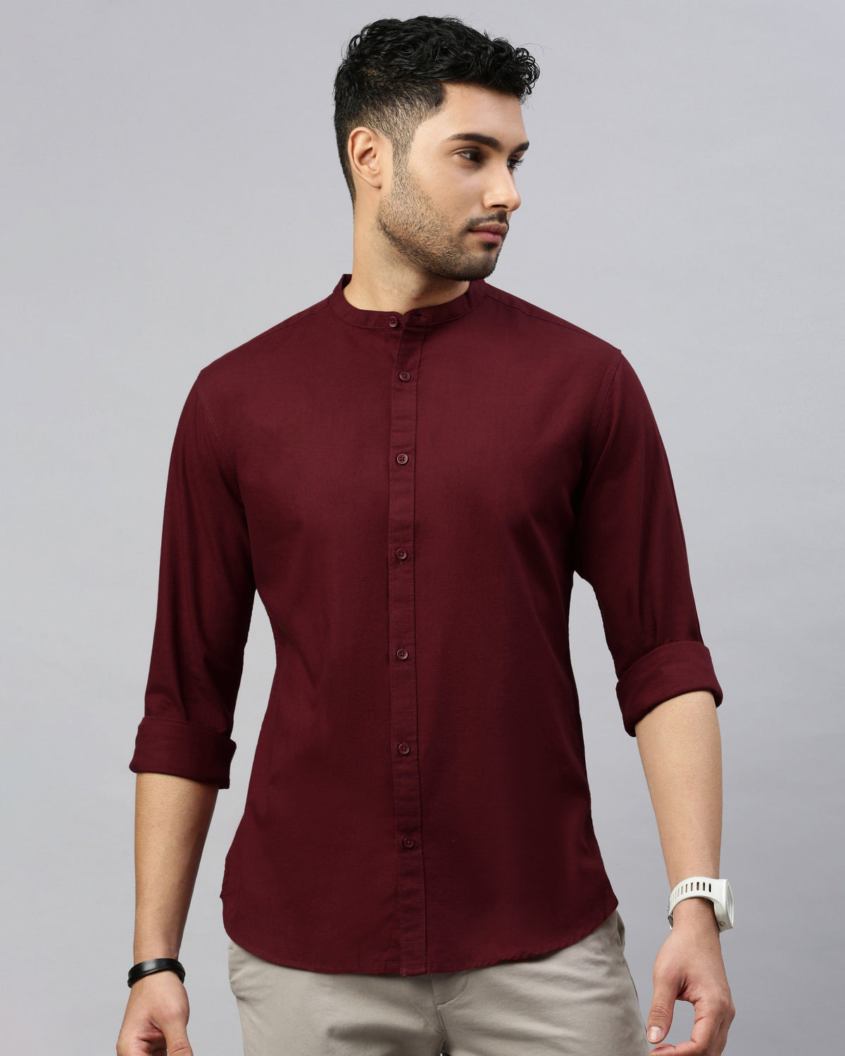 Men's Solid Casual Shirt
