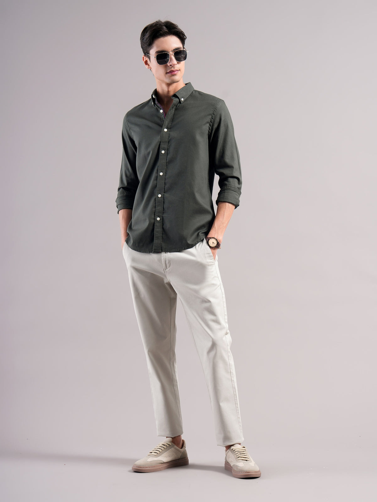 Men Smart Slim Fit Casual Shirt