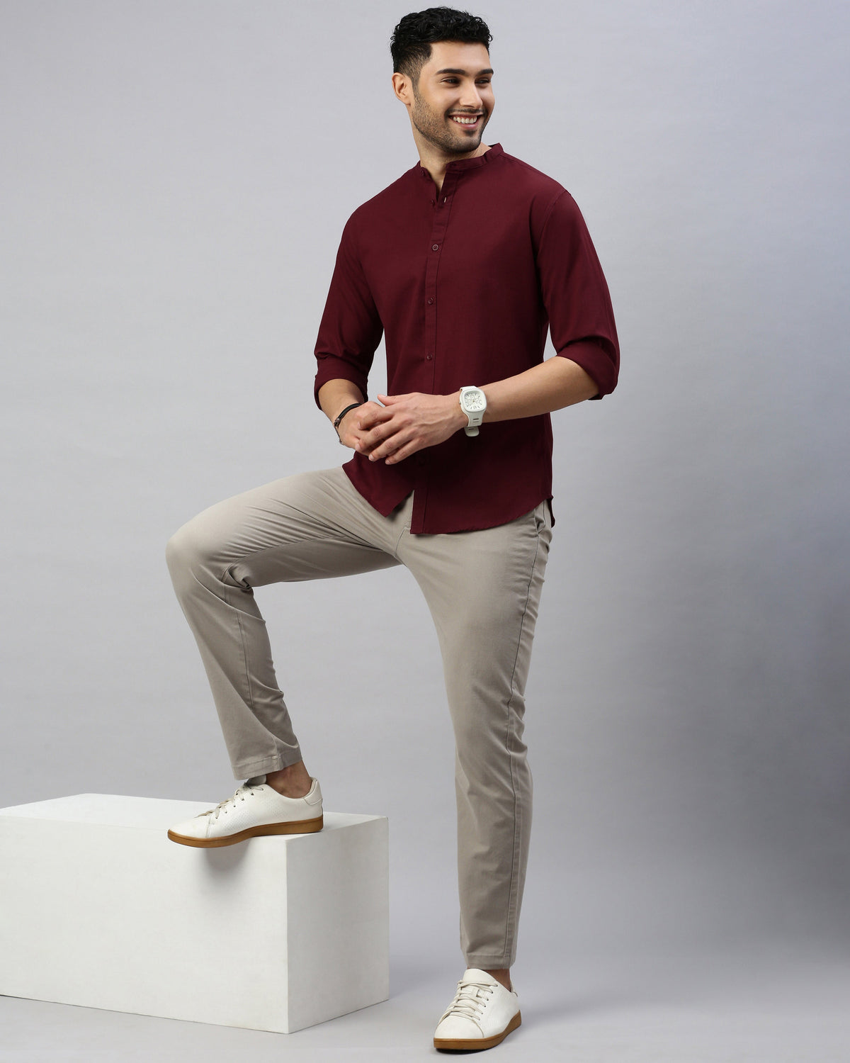 Men's Solid Casual Shirt