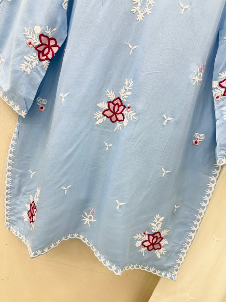 Embroided Farshi Salwar Suits